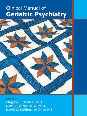 cover image of Clinical Manual of Geriatric Psychiatry
